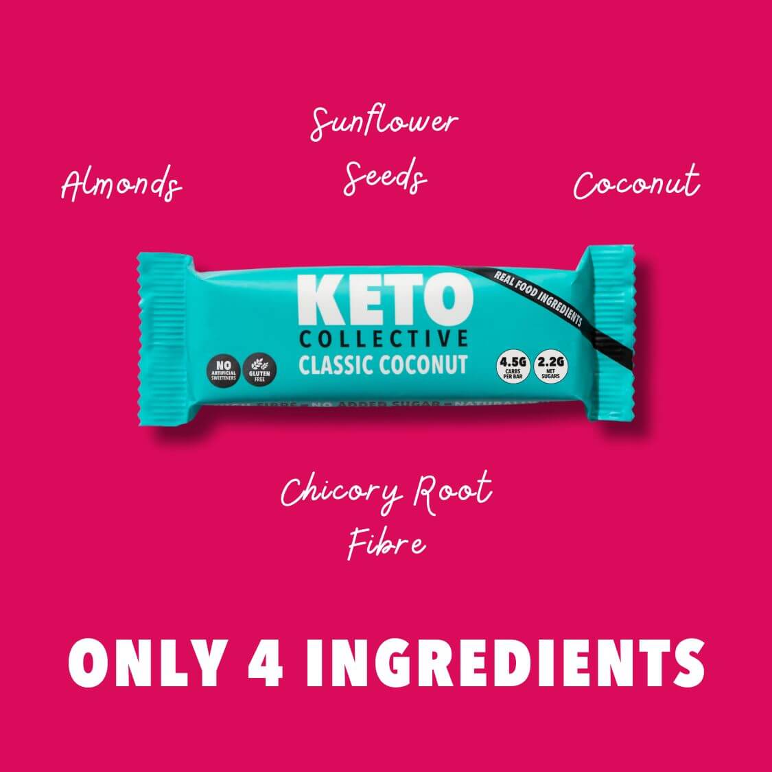 CLASSIC COCONUT KETO BARS (x 15)