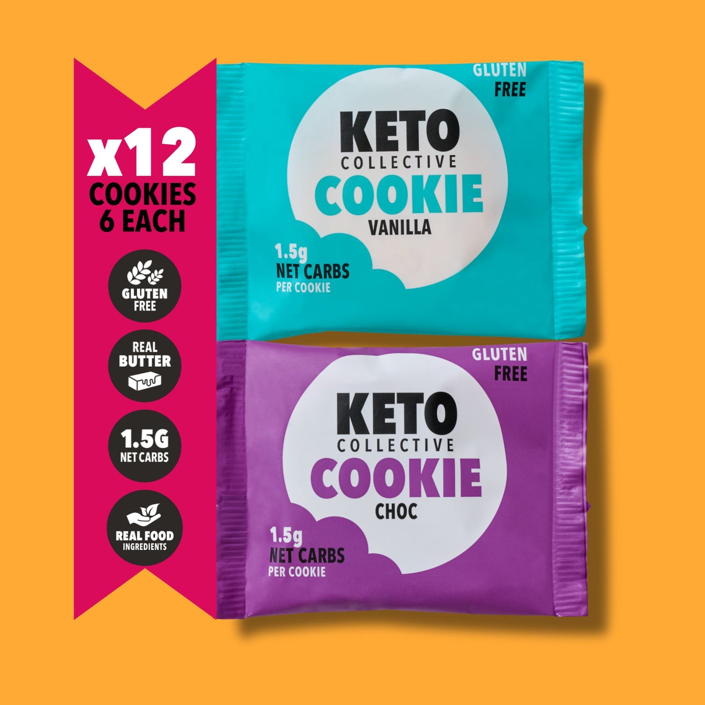 KETO COOKIES MIXED BOX (x 12)
