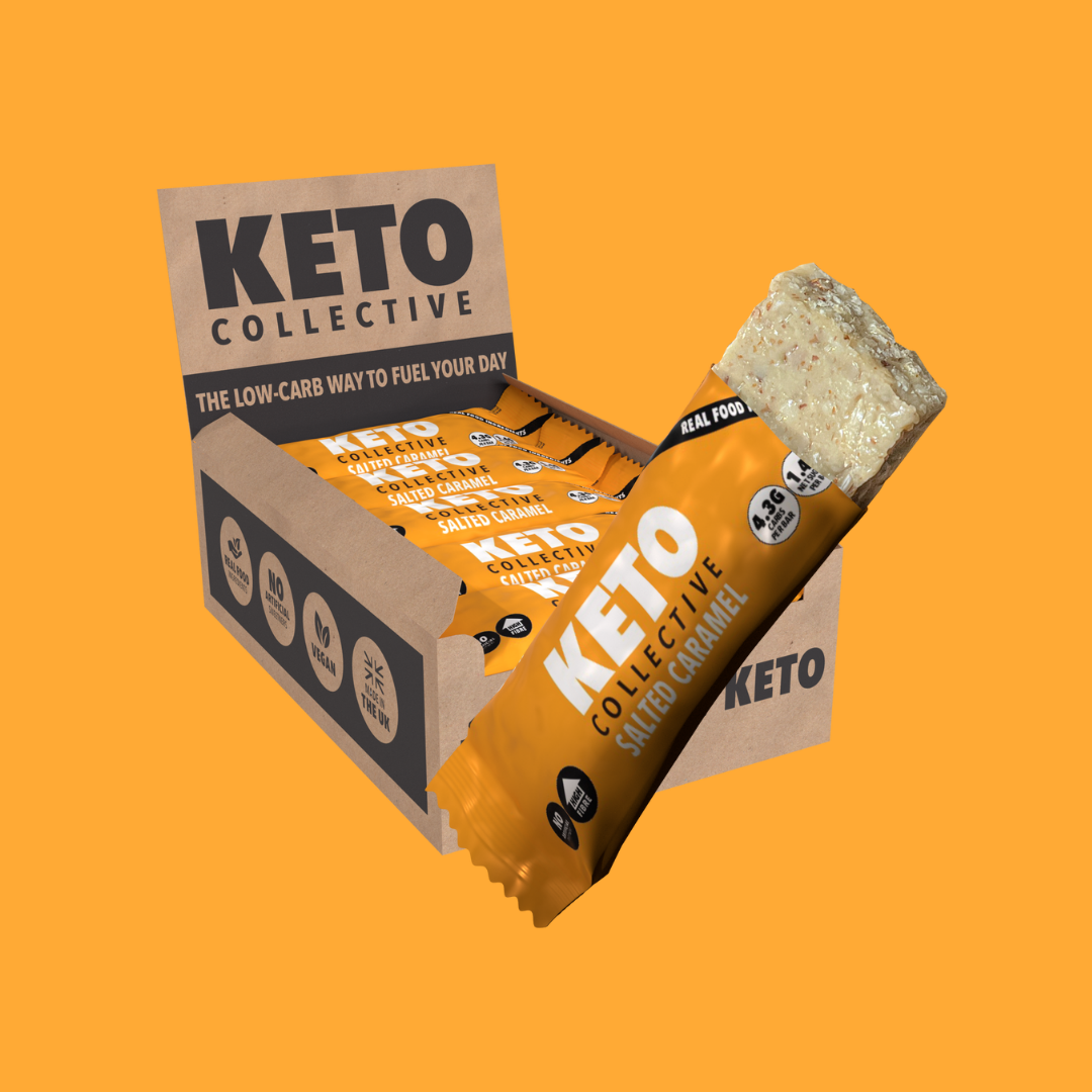 keto collective salted caramel keto bar box