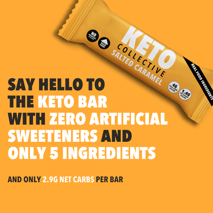 keto collective salted caramel keto bar claims gold
