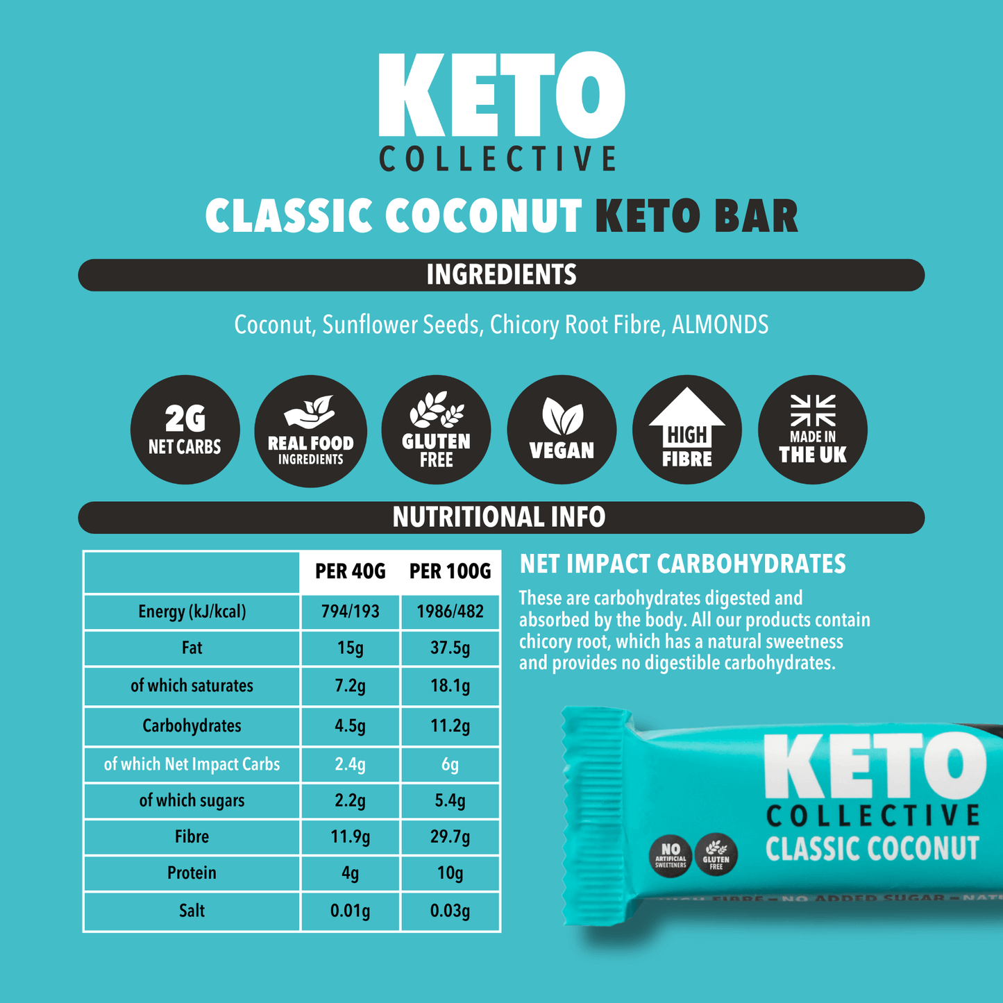 GEMISCHTE AUSWAHL AN KETO-RIEGELN (40g x 15) - EU