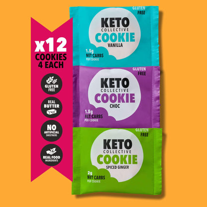 KETO-KEKSE GEMISCHTE BOX (30g x 12) – EU-Versand