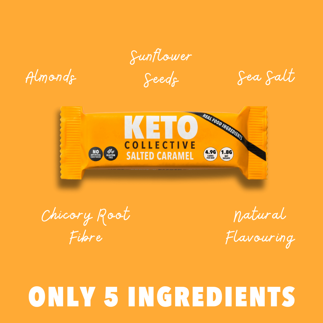 Gesalzene Karamell-Keto-Riegel (40 g x 15) – EU-Versand