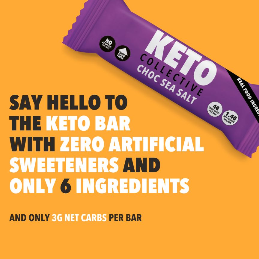 keto choc sea salt keto bar 