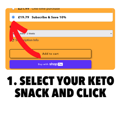 select snack and select subscribe and save